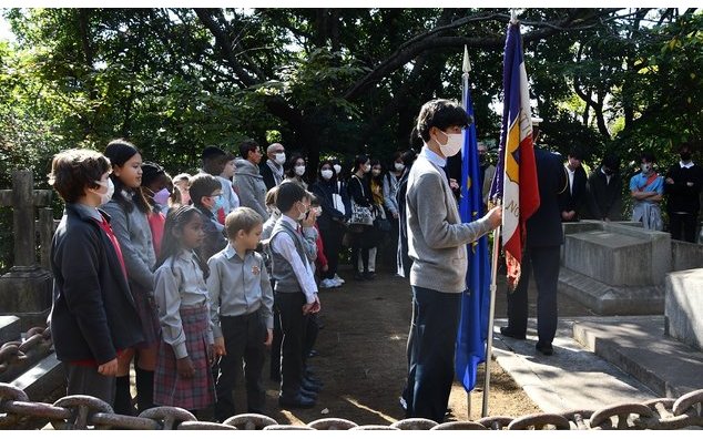 第1次世界大戦休戦記念日、日本でフランス人戦没者を追悼